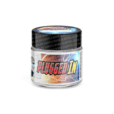 Plugged In Glass Jars Pre - Labeled - 3.5grams (1/8oz)