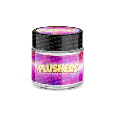 Plushers Glass Jars Pre - Labeled - 3.5grams (1/8oz)