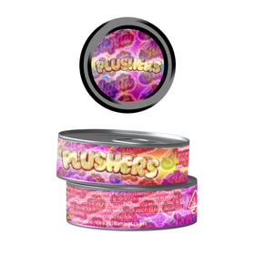 Plushers Pre-Labeled 3.5g Self-Seal Tins
