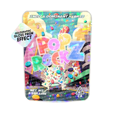 Pop Rocks SFX Mylar Pouches Pre-Labeled - 3.5g (1/8oz) / No / 16pcs