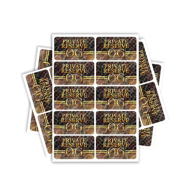 Private Reserve OG Rectangle / Pre-Roll Labels - Pre-Roll (10.16cm x 6.7cm) / 10