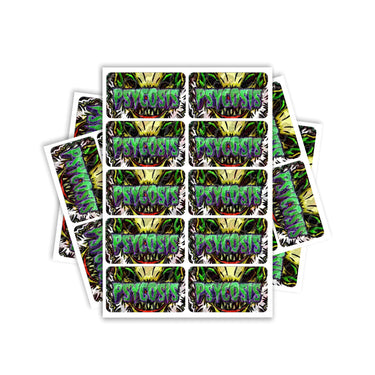 Psychosis Rectangle / Pre-Roll Labels - Pre-Roll (10.16cm x 6.7cm) / 10