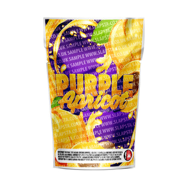 Purple Apricot Mylar Pouches Pre-Labeled - 3.5g (1/8oz) / No / 16pcs