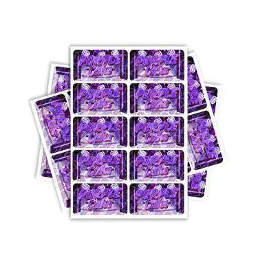 Purple Cake Rectangle / Pre-Roll Labels - Pre-Roll (10.16cm x 6.7cm) / 10
