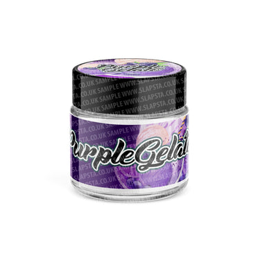 Purple Gelato Glass Jars Pre - Labeled - 3.5grams (1/8oz)