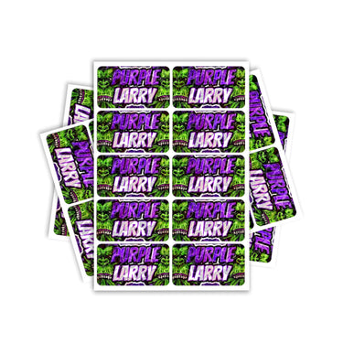 Purple Larry Rectangle / Pre-Roll Labels - Pre-Roll (10.16cm x 6.7cm) / 10