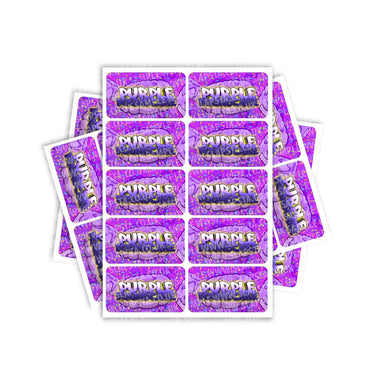 Purple Pound Cake Rectangle / Pre - Roll Labels - Pre - Roll (10.16cm x 6.7cm)