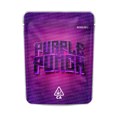 Purple Punch Mylar Pouches Pre - Labeled - 3.5g (1/8oz)