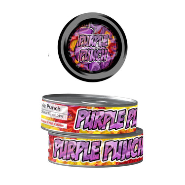 Purple Punch Pre - Labeled 3.5g Self - Seal Tins - 60pcs