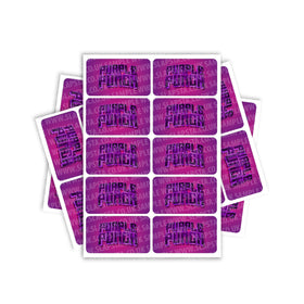 Purple Punch Rectangle / Pre-Roll Labels