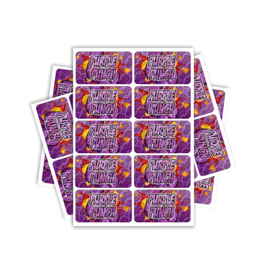Purple Punch Rectangle / Pre-Roll Labels - Pre-Roll (10.16cm x 6.7cm) / 10