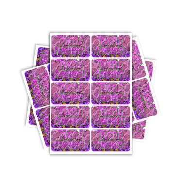 Purple Punchsicle Rectangle / Pre-Roll Labels - Pre-Roll (10.16cm x 6.7cm) / 10