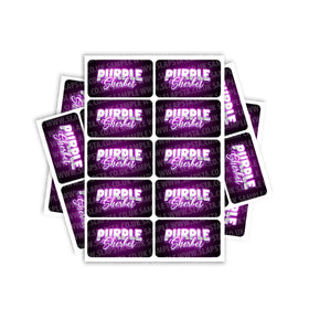 Purple Sherbet Rectangle / Pre-Roll Labels