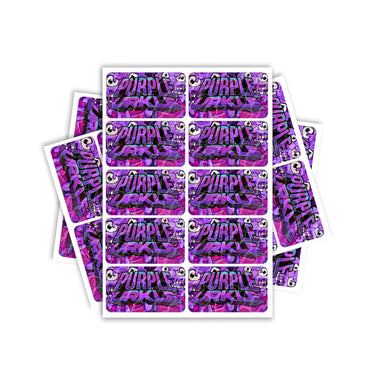 Purple Urckle Rectangle / Pre-Roll Labels - Pre-Roll (10.16cm x 6.7cm) / 10