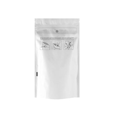 Quarter Ounce (7g) Child Resistant Mylar Bags White / Clear - SLAPSTA