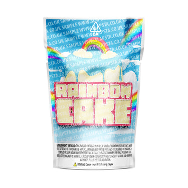 Rainbow Cake Mylar Pouches Pre-Labeled - 3.5g (1/8oz) / No / 16pcs
