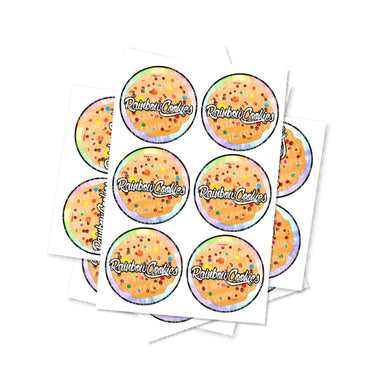 Rainbow Cookies Circular Stickers - 2.5cm