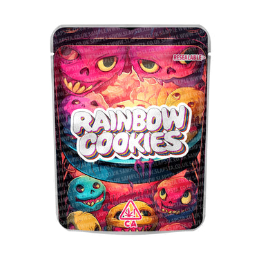 Rainbow Cookies Mylar Pouches Pre - Labeled - 3.5g (1/8oz)