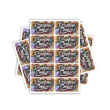 Rainbow Cookies Rectangle / Pre-Roll Labels - Pre-Roll (10.16cm x 6.7cm) / 10