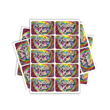 Rainbow Kush Rectangle / Pre-Roll Labels - Pre-Roll (10.16cm x 6.7cm) / 10