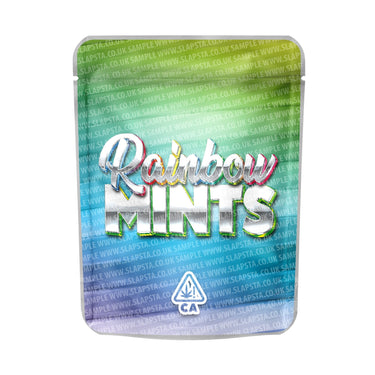 Rainbow Mints Mylar Pouches Pre - Labeled - 3.5g (1/8oz)