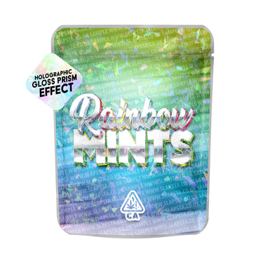 Rainbow Mintz SFX Mylar Pouches Pre - Labeled - 3.5g (1/8oz)