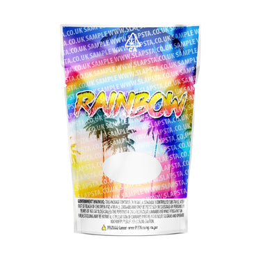 Rainbow Mylar Pouches Pre-Labeled - SLAPSTA