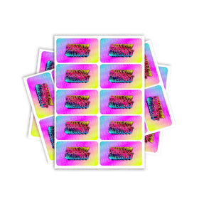 Rainbow Sherbet Rectangle / Pre-Roll Labels