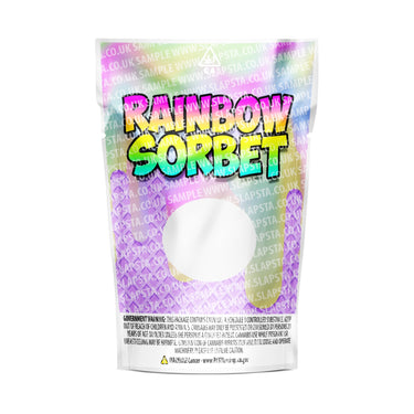 Rainbow Sorbet Mylar Pouches Pre-Labeled - SLAPSTA