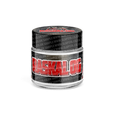 Raskal OG Glass Jars Pre - Labeled - 3.5grams (1/8oz)