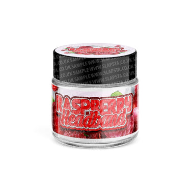 Raspberry Headband Glass Jars Pre - Labeled - 3.5grams (1/8oz)