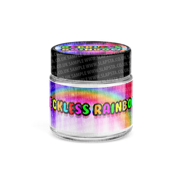 Reckless Rainbow Glass Jars Pre - Labeled - 3.5grams (1/8oz)