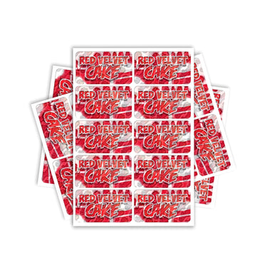 Red Velvet Cake Rectangle / Pre-Roll Labels - Pre-Roll (10.16cm x 6.7cm) / 10