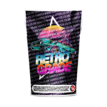 Retrograde Mylar Pouches Pre-Labeled - 3.5g (1/8oz) / No / 16pcs