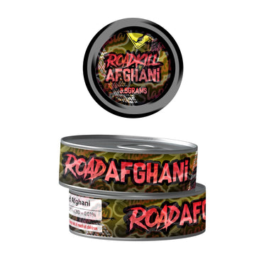 Road Afghani Pre - Labeled 3.5g Self - Seal Tins - 60pcs