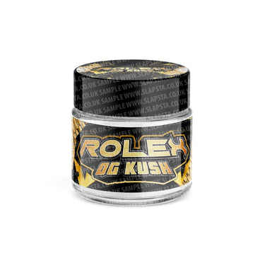 Rolex OG Kush Glass Jars Pre - Labeled - 3.5grams (1/8oz)