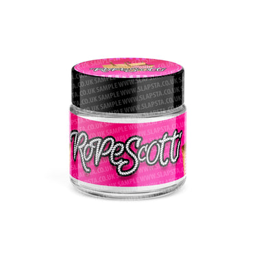 Ropescotti Glass Jars Pre - Labeled - 3.5grams (1/8oz)