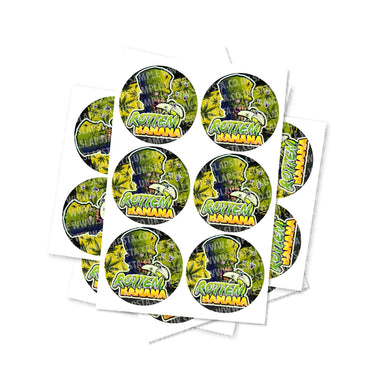 Rotten Banana Circular Stickers - 2.5cm