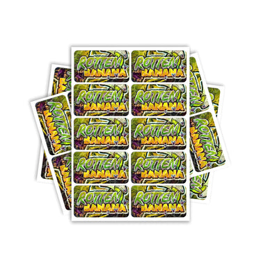 Rotten Banana Rectangle / Pre-Roll Labels - Pre-Roll (10.16cm x 6.7cm) / 10