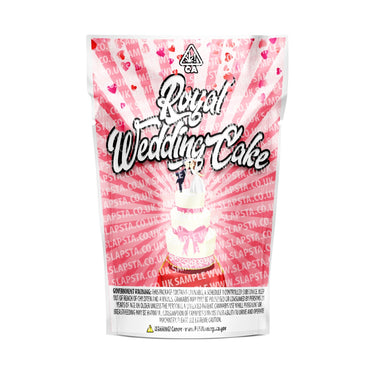 Royal Wedding Cake Mylar Pouches Pre-Labeled - SLAPSTA