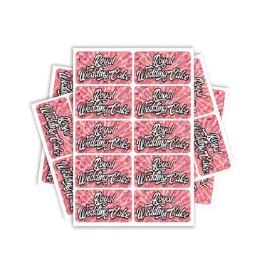 Royal Wedding Cake Rectangle / Pre-Roll Labels - Pre-Roll (10.16cm x 6.7cm) / 10