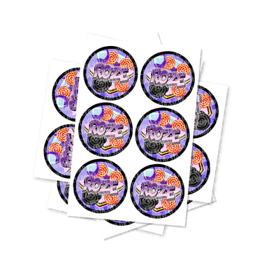 Roze Circular Stickers - 2.5cm