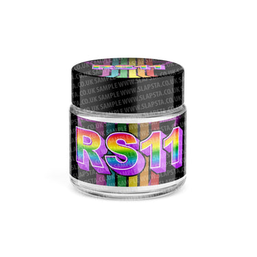 RS11 Glass Jars Pre - Labeled - 3.5grams (1/8oz)