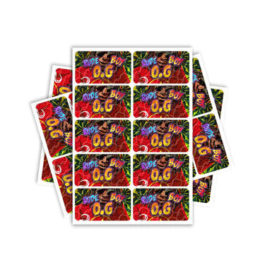 Rude Boi OG Rectangle / Pre-Roll Labels - Pre-Roll (10.16cm x 6.7cm) / 10
