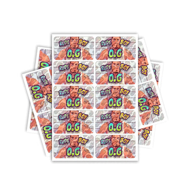 Rude Boi OG Rectangle / Pre-Roll Labels - Pre-Roll (10.16cm x 6.7cm) / 10