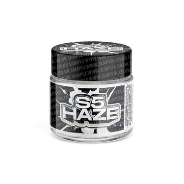 S5 Haze Glass Jars Pre - Labeled - 3.5grams (1/8oz)