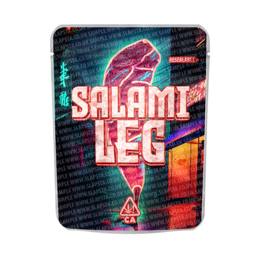 Salami Leg Mylar Pouches Pre - Labeled - 3.5g (1/8oz)