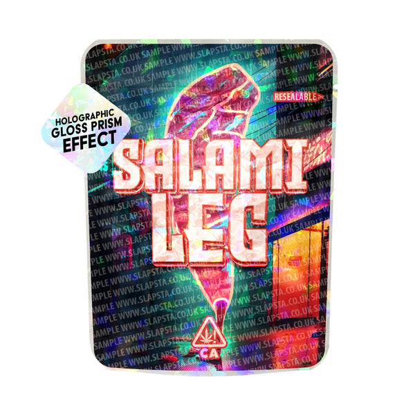 Salami Leg SFX Mylar Pouches Pre-Labeled - SLAPSTA