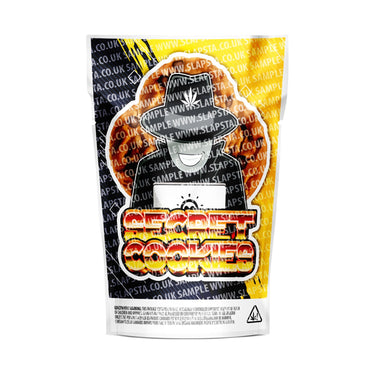 Secret Cookies Mylar Pouches Pre-Labeled - 3.5g (1/8oz) / No / 16pcs