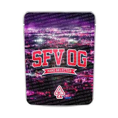 SFV OG Mylar Pouches Pre - Labeled - 3.5g (1/8oz)